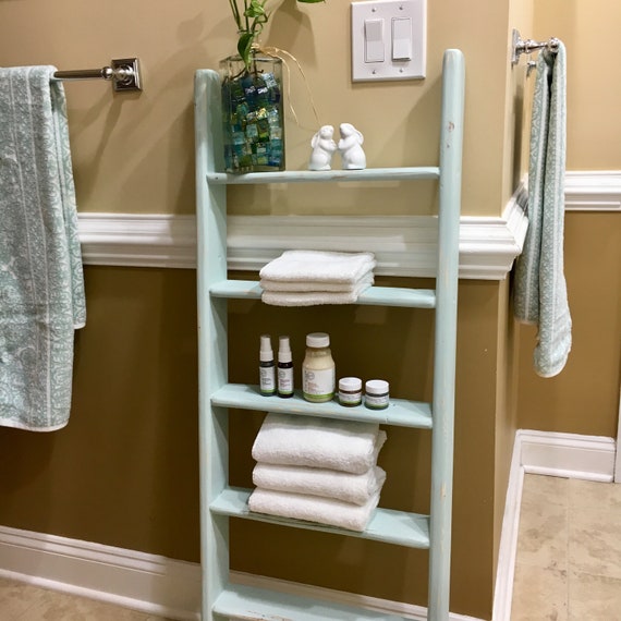 Bathroom Shelves Aqua Floating Shelf Bathroom Storage Etsy