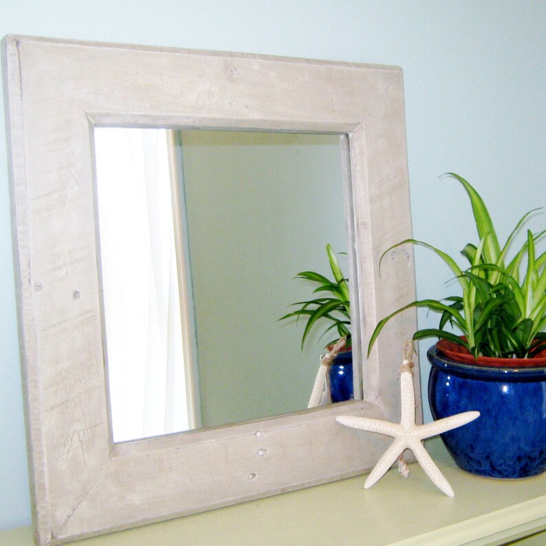 Rustic Farmhouse Mirror in Black Etsy