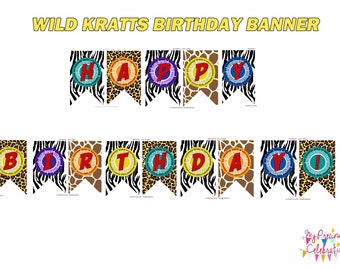 wild kratts banner etsy