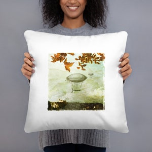 Vintage Visions: Mongolfiera Decorative Throw Pillow Collection