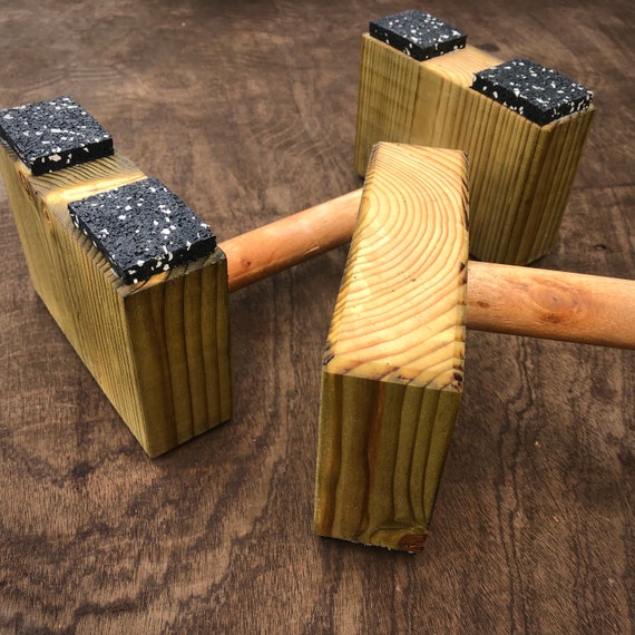 Details about / Brilliant White Mini Wooden Parallettes Handstand Gymnastics Yoga fit Bars