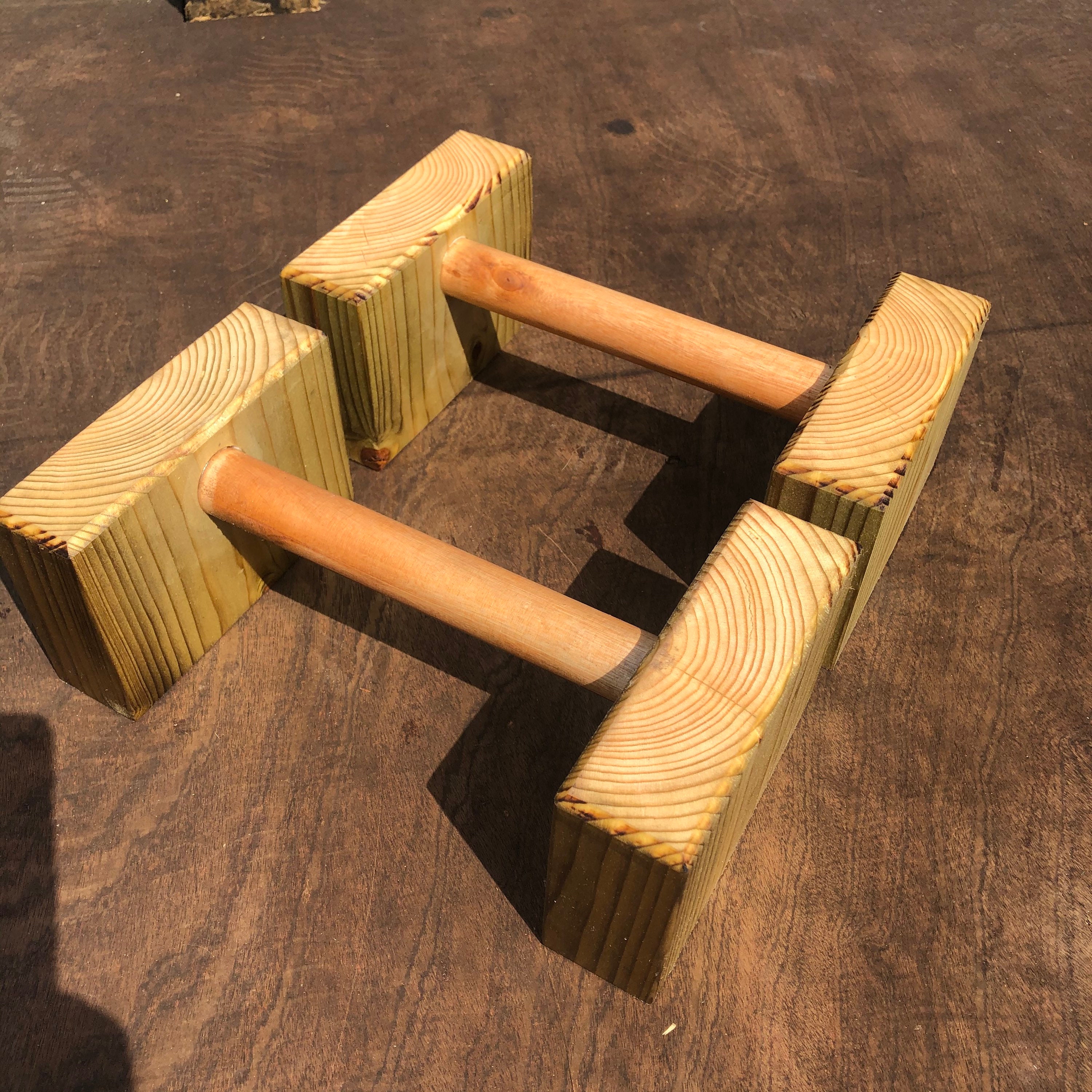 Parallettes En Bois / Barres De Pompes / Barre De