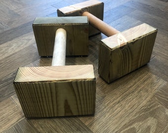 Miniparallettes - Effen - push-upstangen, handstandstang, gymnastiek, fitness