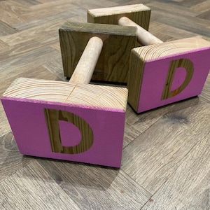 Mini Parallettes - PERSONALIZADAS - Barras para flexiones, barra para hacer el pino, gimnasia, fitness
