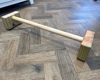 Handstandstang: eenvoudig hulpmiddel voor gymnastiektraining