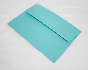 10 aqua blue 4x6 invitation envelopes set of 10 size a6 etsy blue invitation envelopes