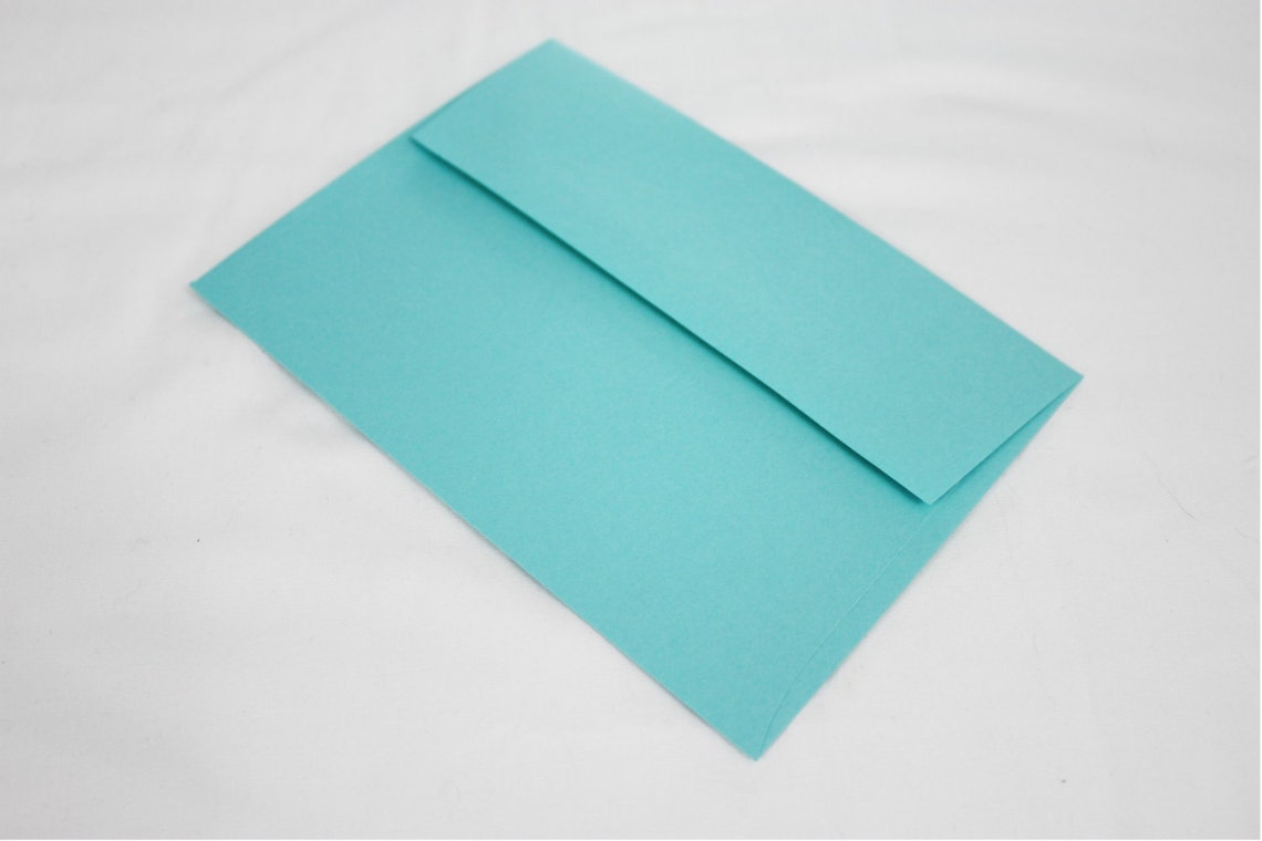 10 Aqua Blue 4x6 Invitation Envelopes Set of 10 Size A6 Etsy