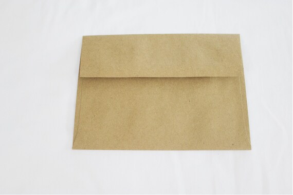 50 kraft colored brown 5x7 invitation envelopes set of 50 etsy