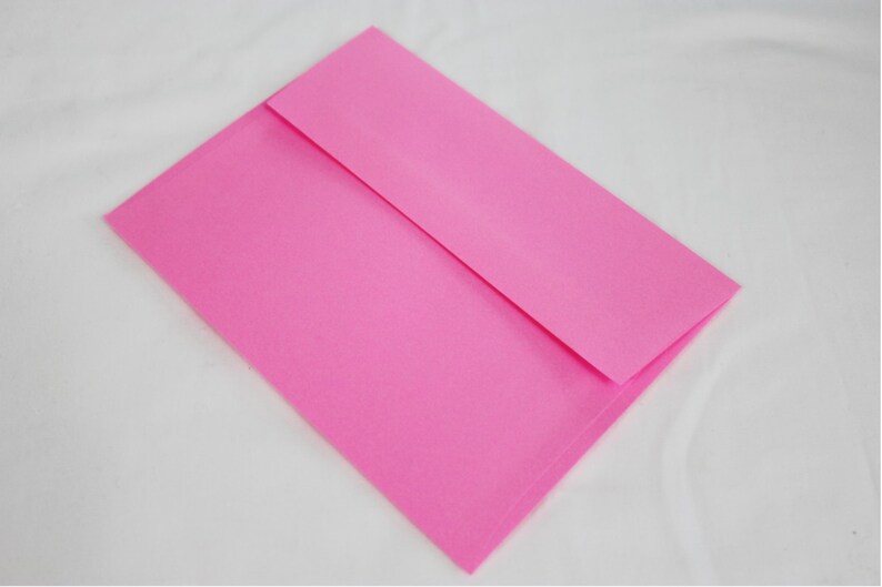 50 Bright Pink 4x6 Invitation Envelopes Set of 50 Size A6 Etsy