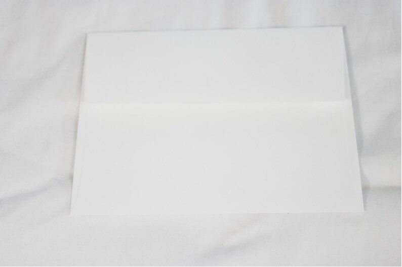 50 Bright White 4x6 Invitation Envelopes Set of 50 Size A6 Etsy