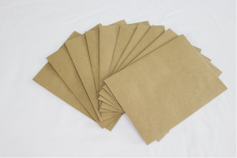 50 Kraft Colored Brown 5x7 Invitation Envelopes size A7 5-14 x 7-14 set of 50