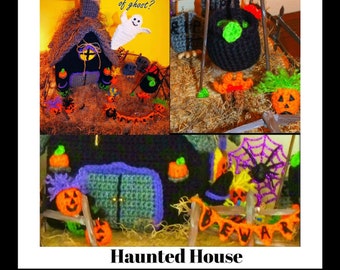 Halloween Haunted House Crochet Pattern©