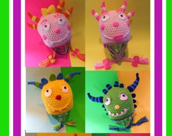 Monster Family Hat Patterns