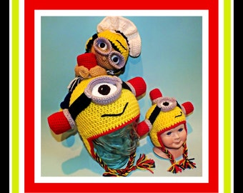 Patrones de sirena amarilla y sombrero de criada francesa ©