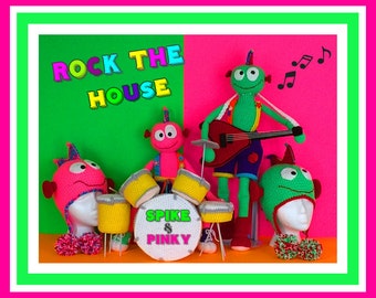 Spike & Pinky© Monster Rock Band Doll Pattern©