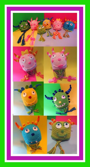 Monster Family Hat Patterns