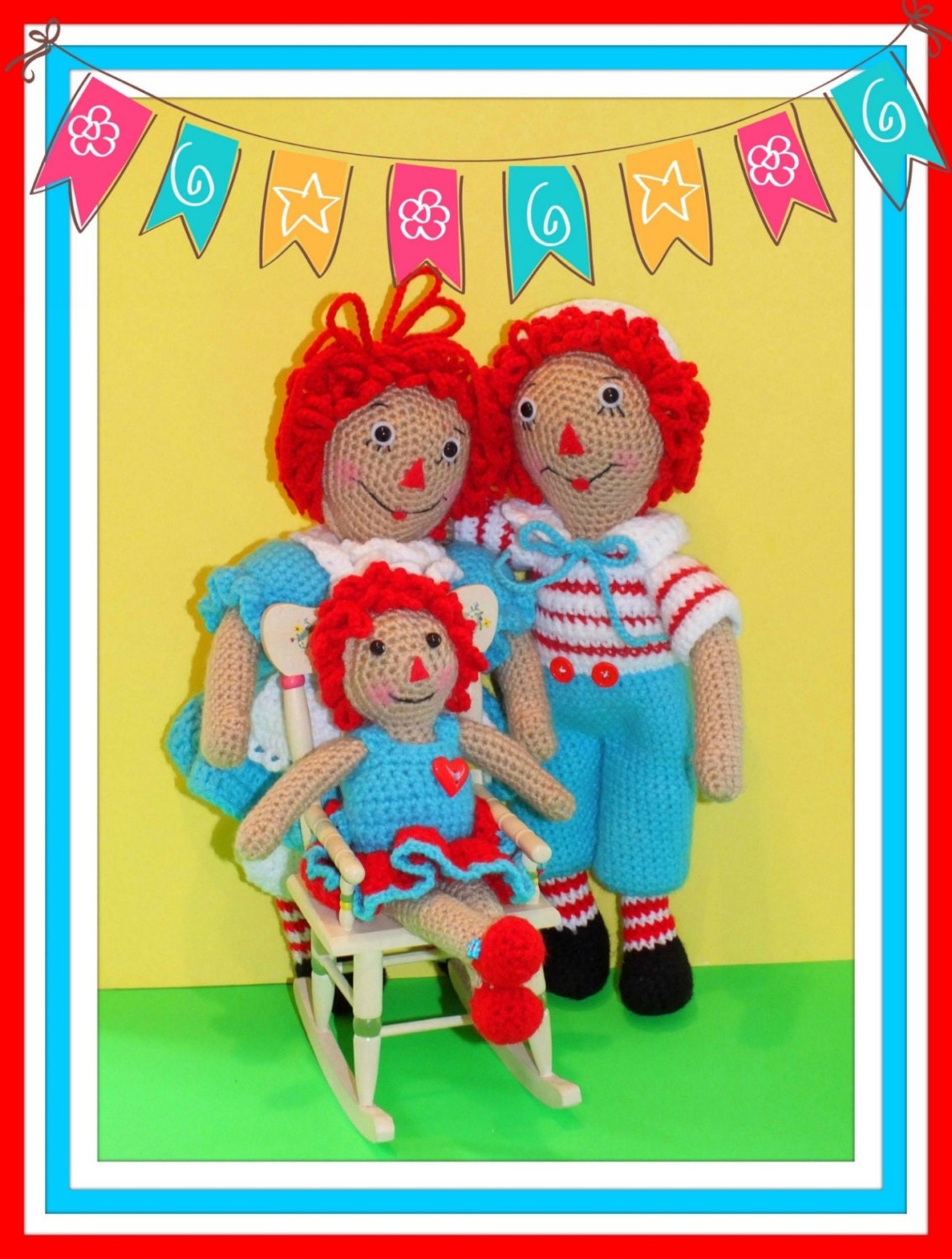 Classic Crochet Rag Dolls Pattern© - Etsy