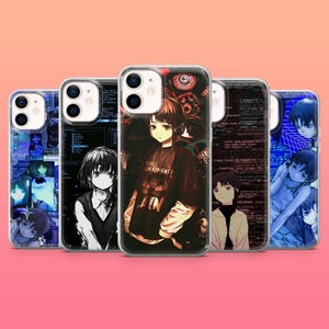 Serial Experiments Lain Cover per telefono Anime Cover per iPhone 18Pro, 17, 16, 15, 14, 13, 12, Samsung S26, S25, S24, A17, A16, A57, Pixel 11, 10A