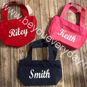 Custom insulated tote, cooler, mini cooler, custom name, tote, lunch box, insulated tote, insulated cooler, Father&#39;s Day, gift