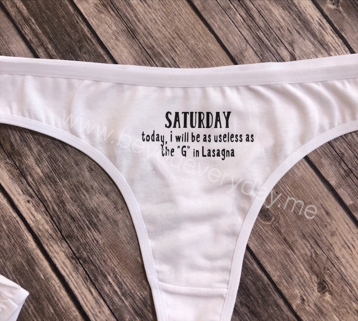Quarantine underwear days of the week underwear panties Etsy