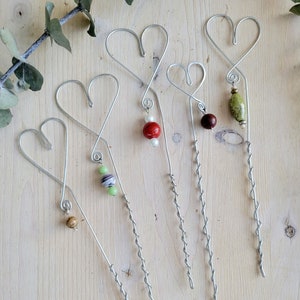 Heart Shaped Plant Stake, Garden Stake, Plant Decor, Wire Heart Plant Stake, Plant Lover Gift, Choice of Color