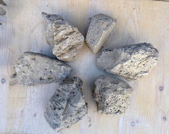 Naturlig pimpsten, vulkanisk bergart, exfolierande skrubber, användning i trädgårdsterrarium