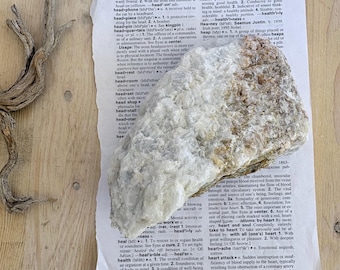White Dolomite Specimen Rock, Southern California Desert Find, Raw Crystal Chunk 1.1 LBS