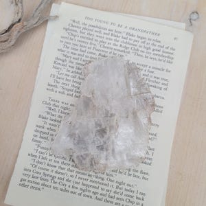 Natural Selenite Slab, Large Selenite Chunk, Raw Crystal, Selenite Cleansing Stone, Natural, Paperweight Stone, California Selenite