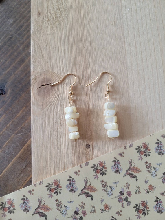 Etsy shell earrings discount
