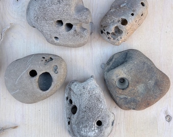 Large Hagstone, Natural Ocean Rock, Coastal Decor, Protective Ward
