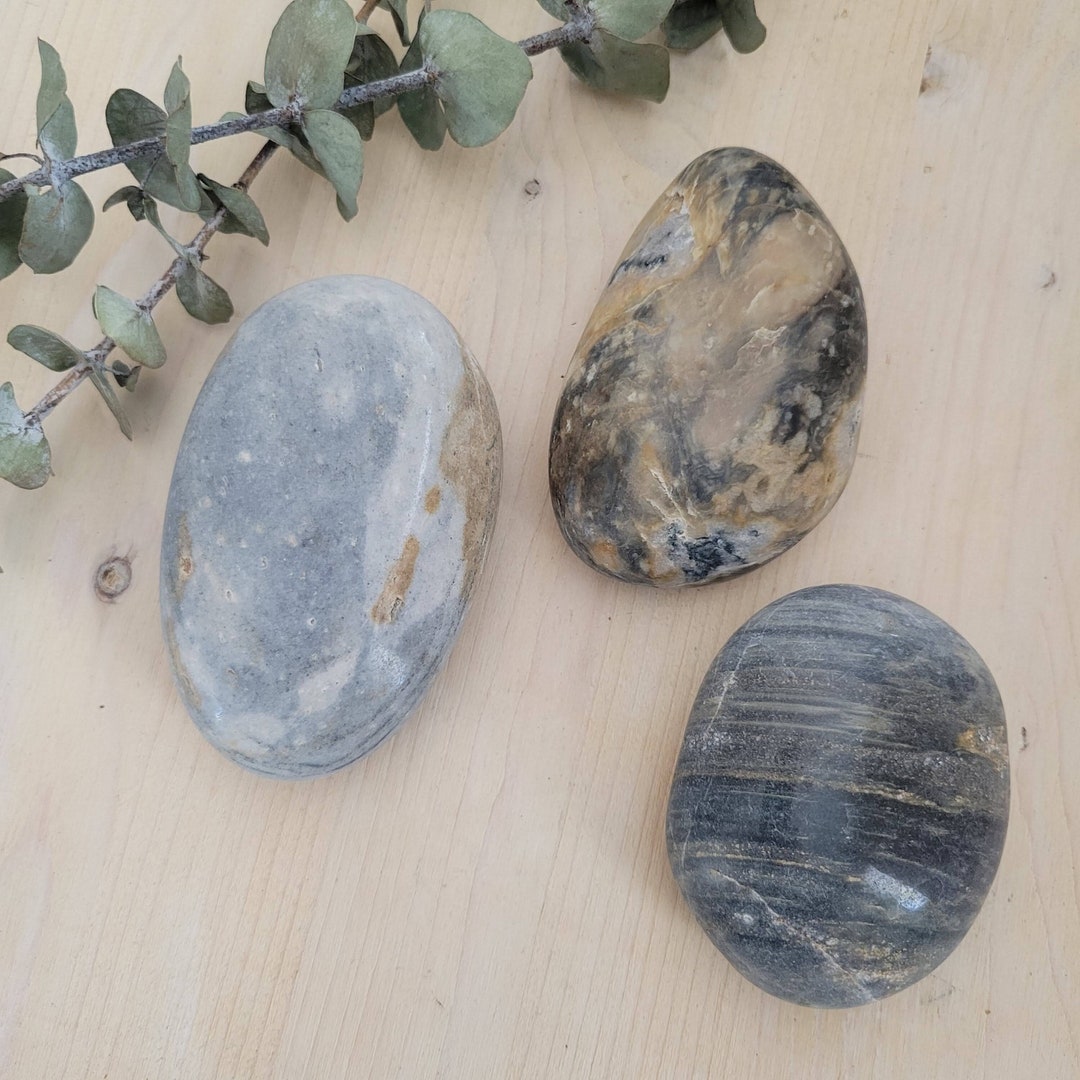 Large Ocean Rocks Natural Ocean Stone Polished Stone Paper - Etsy
