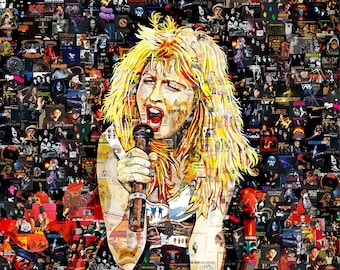CYNDI LAUPER – Art Collage Poster Gift Print – Created From