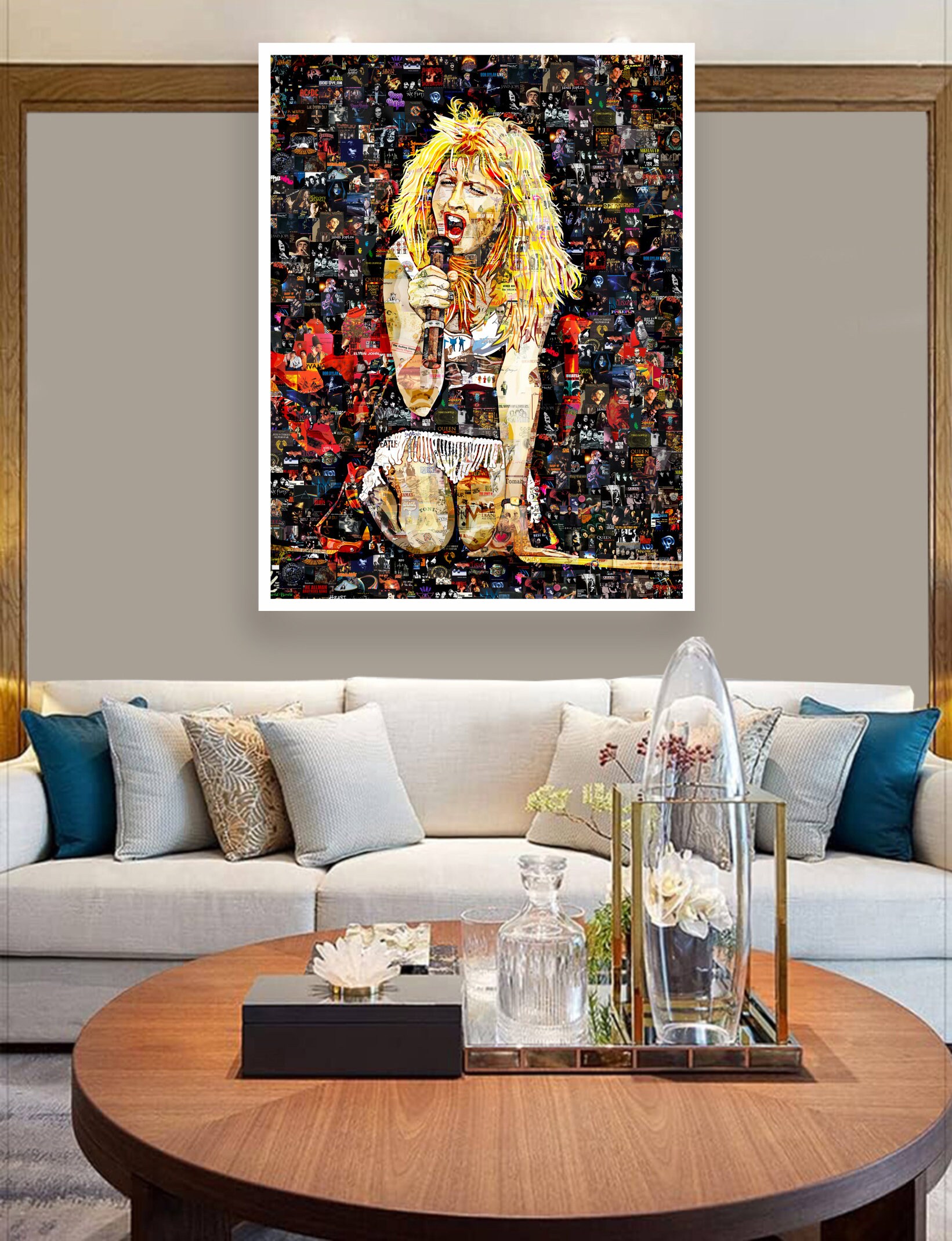 CYNDI LAUPER – Art Collage Poster Gift Print – Created From