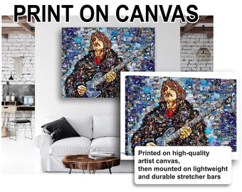 メタリカ コラージュ ポスター プリント – ジェイムズ・ヘット