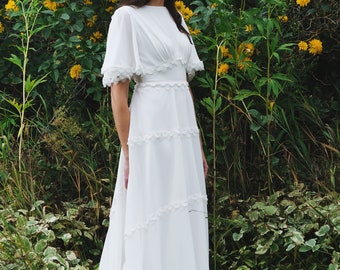 Fleur dress, romantic vintage inspired wedding dress