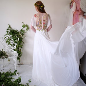 Wildflower wedding dress garden wedding dress floral embroidered wedding dress The Dayflower dress image 4