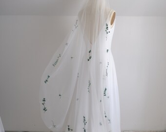 Fern Veil, foliage veil, vine veil, wedding veil