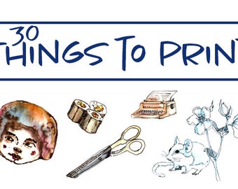 Things to print Illustration. Digital. File. Stamp. Hobonichi. Cute.planer. original. Animals. Home. Drawing. Ink.