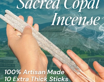 Authentic Mexican White Copal Incense Sticks (Pack of 10)