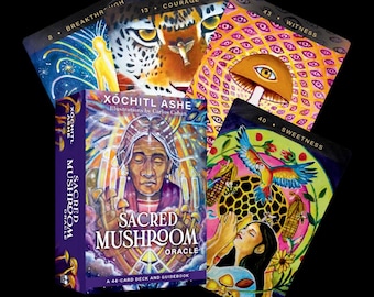 Sacred Mushroom Oracle: A 44-Card Deck and Guidebook by Xóchitl Ashe