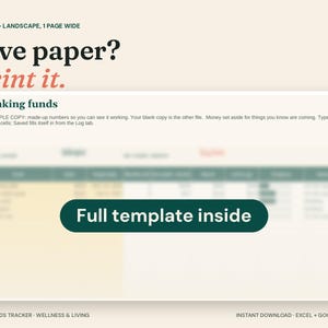 Sinking Funds Tracker Spreadsheet, Savings Goal Planner (Excel + Google Sheets) image 7