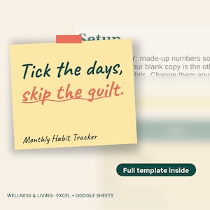 2027 Habit Tracker Spreadsheet, 12-Month Grid, Excel Google Sheets (Digital Download)