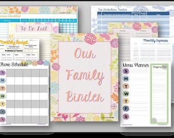 Family Finance Budget Binder Printable Download