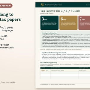 Paper Peace: 24-Page Printable Filing System Toolkit (Digital Download) afbeelding 6
