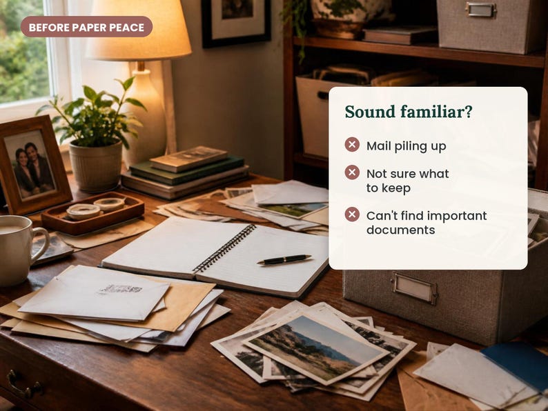 Paper Peace: 24-Page Printable Filing System Toolkit (Digital Download) afbeelding 2