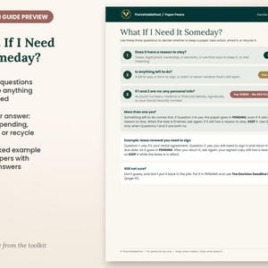 Paper Peace: 24-Page Printable Filing System Toolkit (Digital Download) afbeelding 5