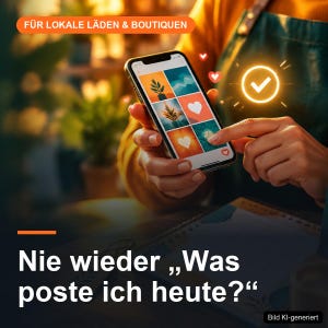Social Media Annual Planner for Local Shops – Events, Post Ideas and Editorial Calendar | PDF Template (German)