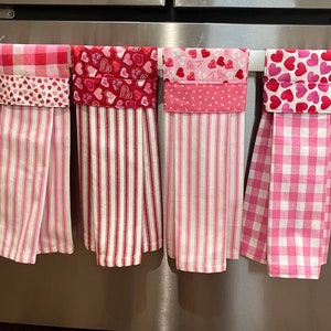 Valentine's Day Kitchen Towel - Hanging Hand Towel - Valentines Towel- Hanging Kitchen Towel - Valentine Home Decor - Non-Slip Towel