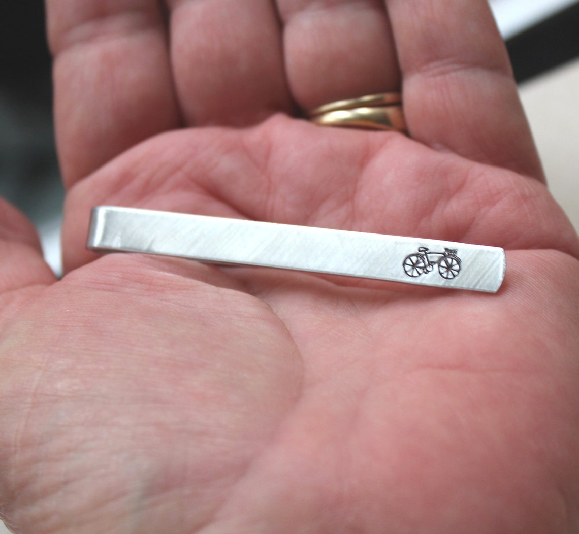 Personalized Tie Bar Mens Accessory Personalized Men Gift Etsy