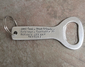 Bottle opener keychain aluminum